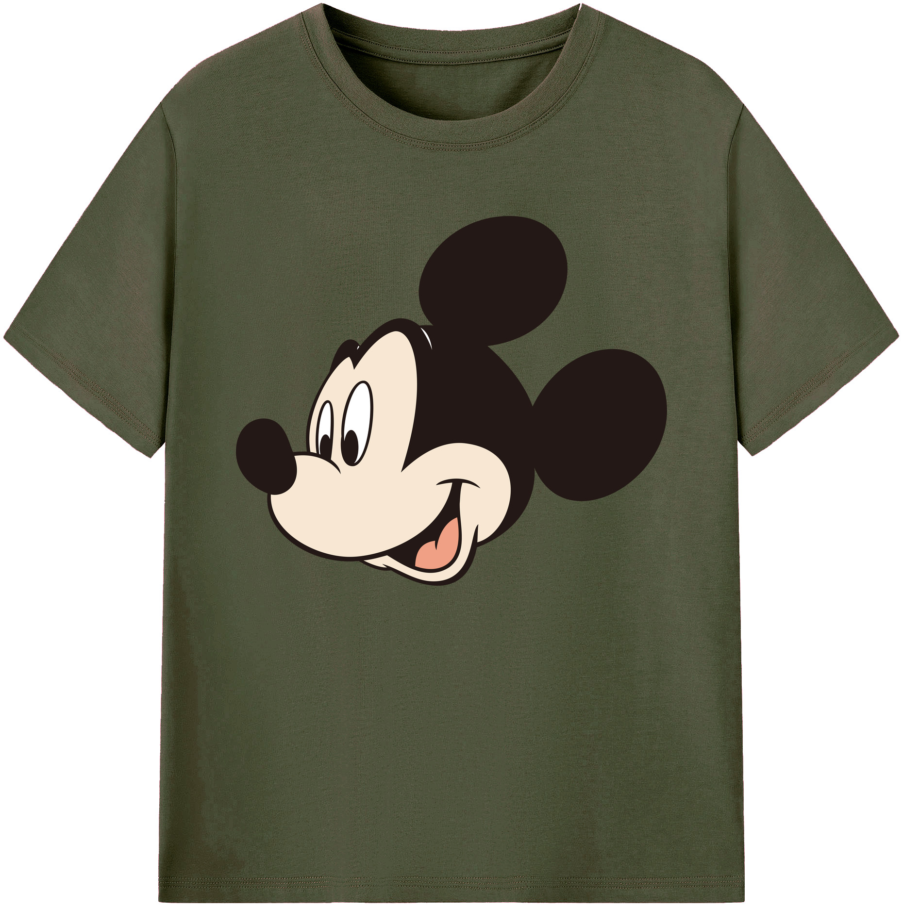 ミッキーマウス Mickey Mouse 綿100％ メンズ半袖Tシャツ｜肌触りやわらか＆通気性